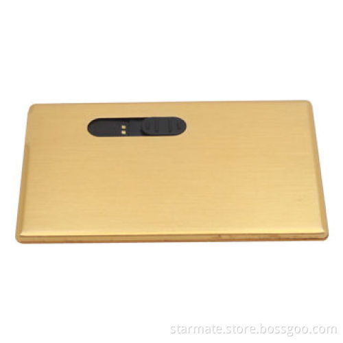 Aluminum Slim Credit Card-shaped USB Flash Drive with and 64MB to 16GB Memory Capacity